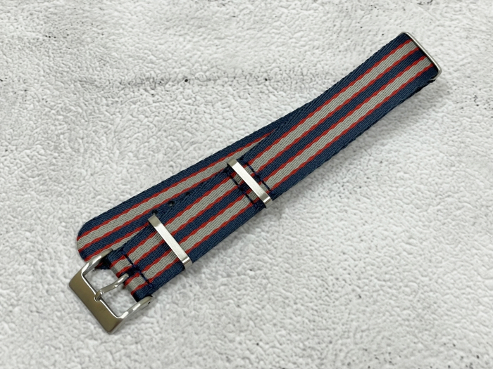  ковер размер :20mm NATO наручные часы ремень ткань ремешок цвет : голубой / красный /g радар bru полоса нейлон TF01