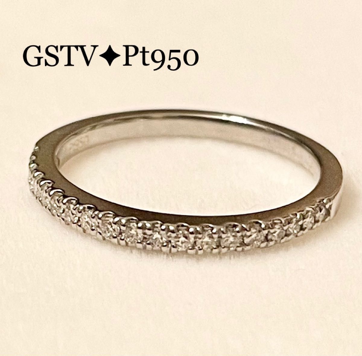 大人の上質 Pt950 ダイヤモンド シライシ ハーフエタニティ 0.385ct ...