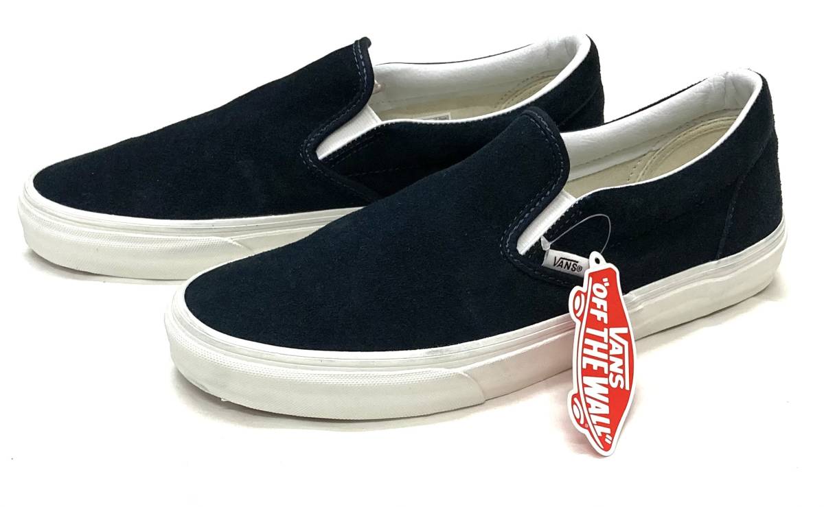 超安い】 デッド 新品 USA企画 VANS スリッポン 28cm 紺スエード