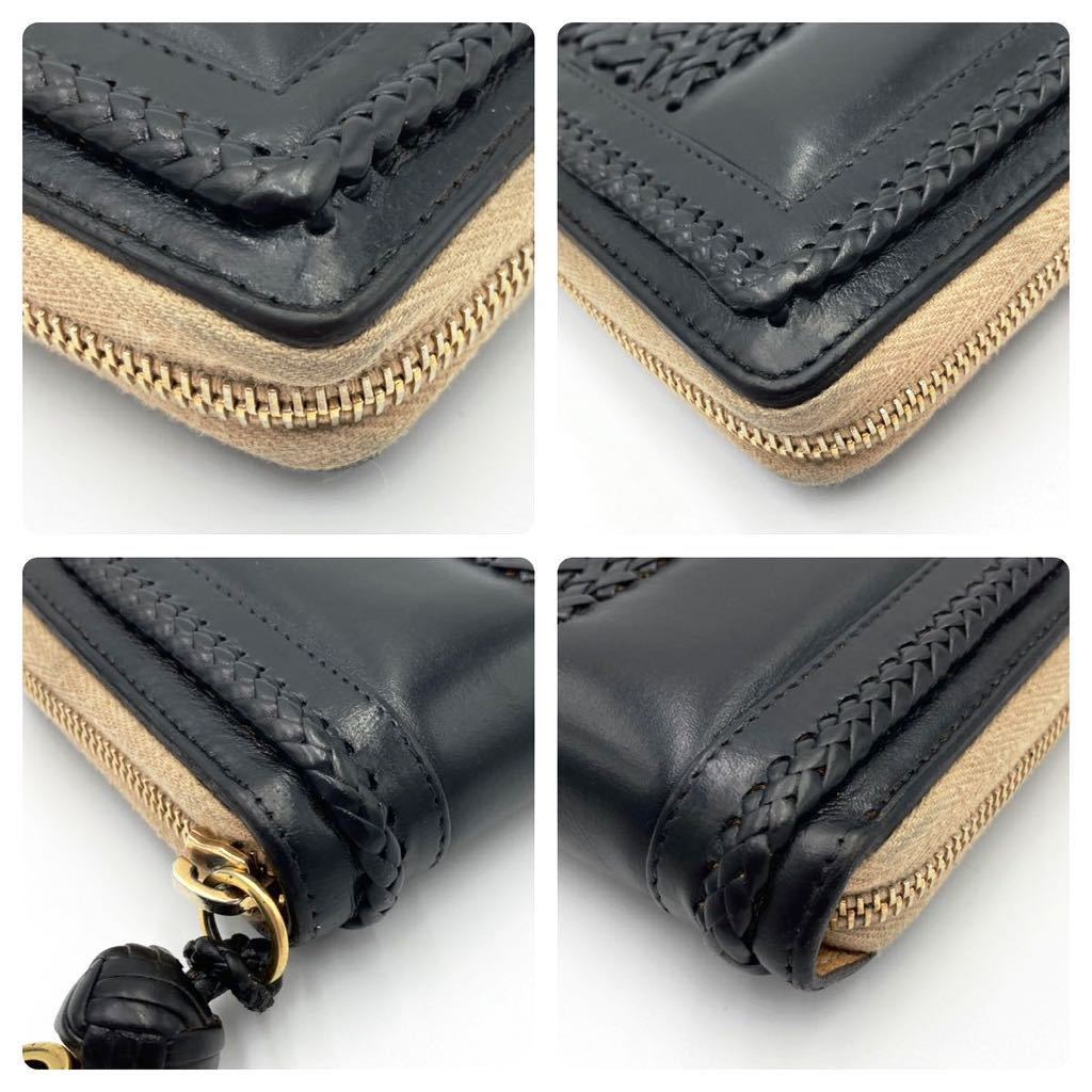 廃盤/美品】グッチ GUCCI ウーブンウェブ 刺繍 長財布 ラウンド 廃盤/美品】グッチ GUCCI ウーブンウェブ 刺繍 長財布 ラウンド