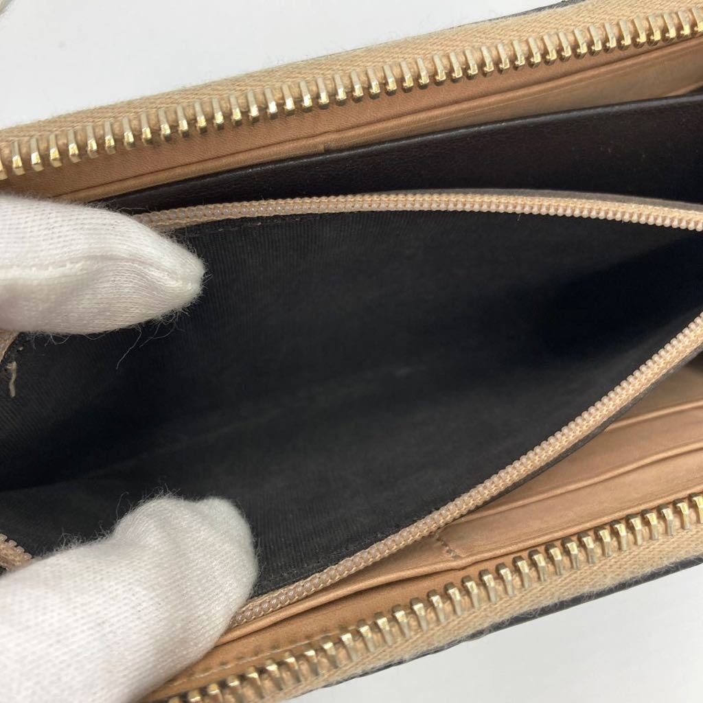 廃盤/美品】グッチ GUCCI ウーブンウェブ 刺繍 長財布 ラウンド 廃盤/美品】グッチ GUCCI ウーブンウェブ 刺繍 長財布 ラウンド