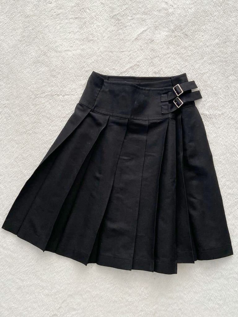 tricot COMME des GARCONS sizeS ベルト付き プリーツスカート
