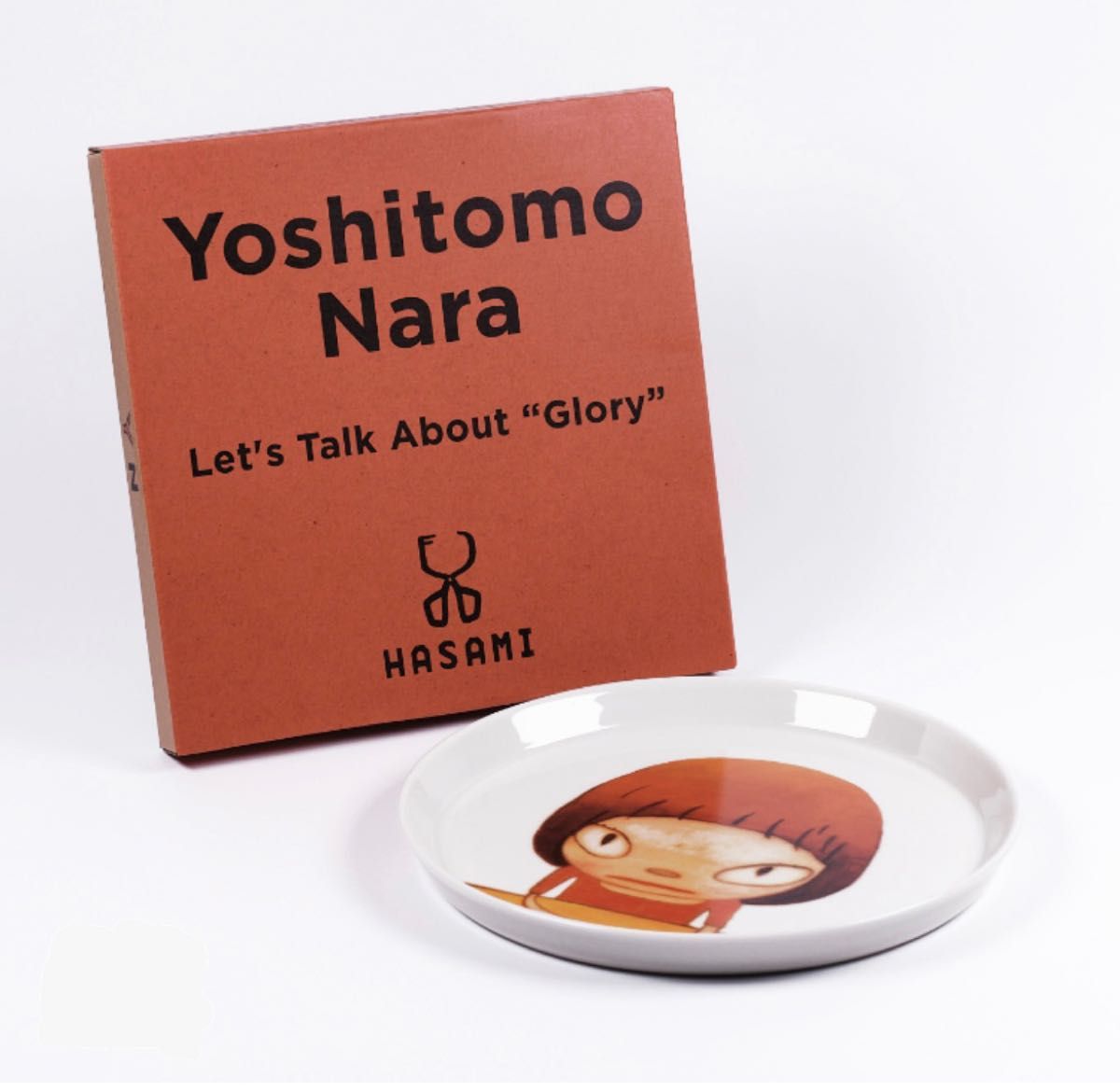 奈良美智 プレート 森美術館 Plate let's talk about glory HASAMI YOSHITOMO NARA