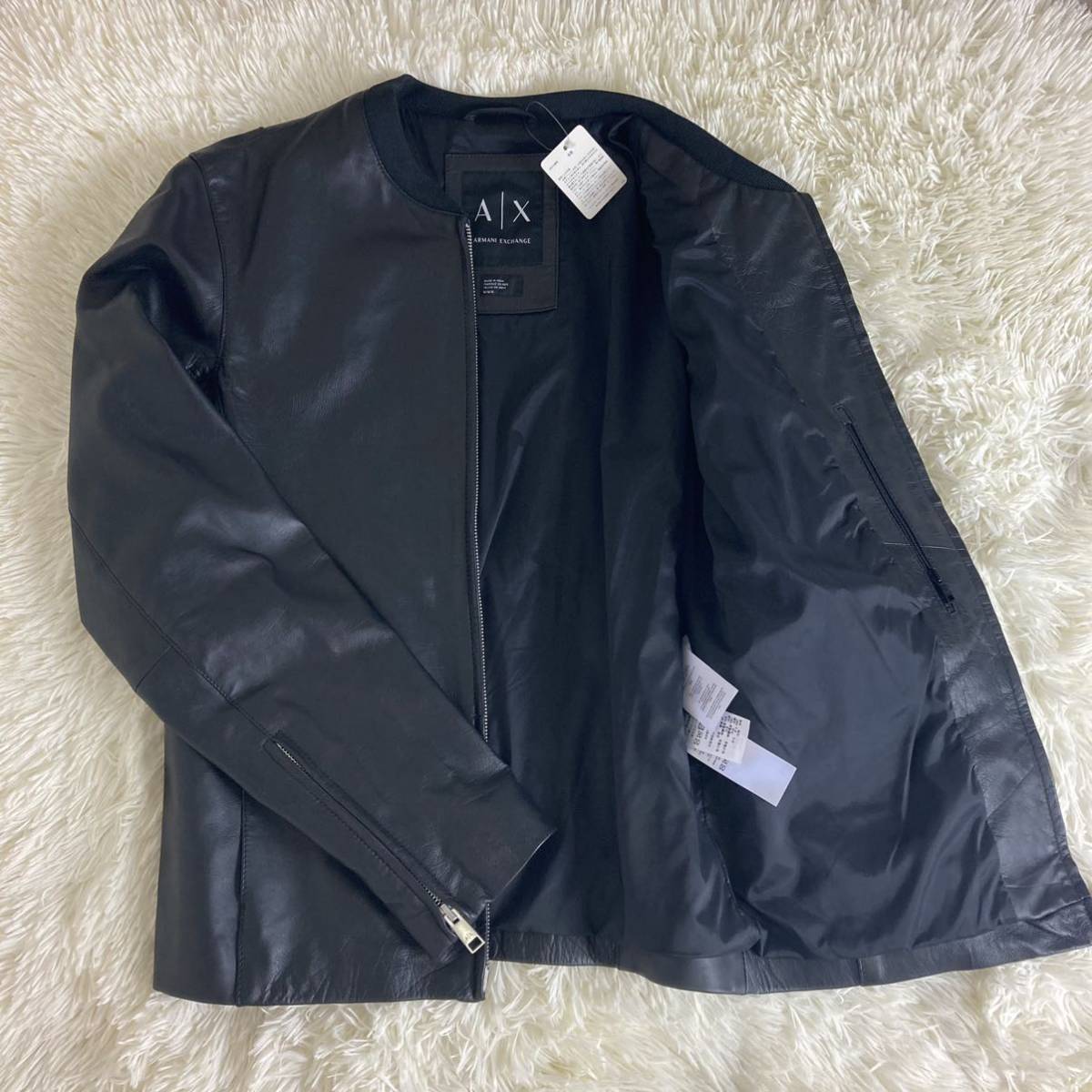 タグ付き新品】アルマーニエクスチェンジ レザージャケット-