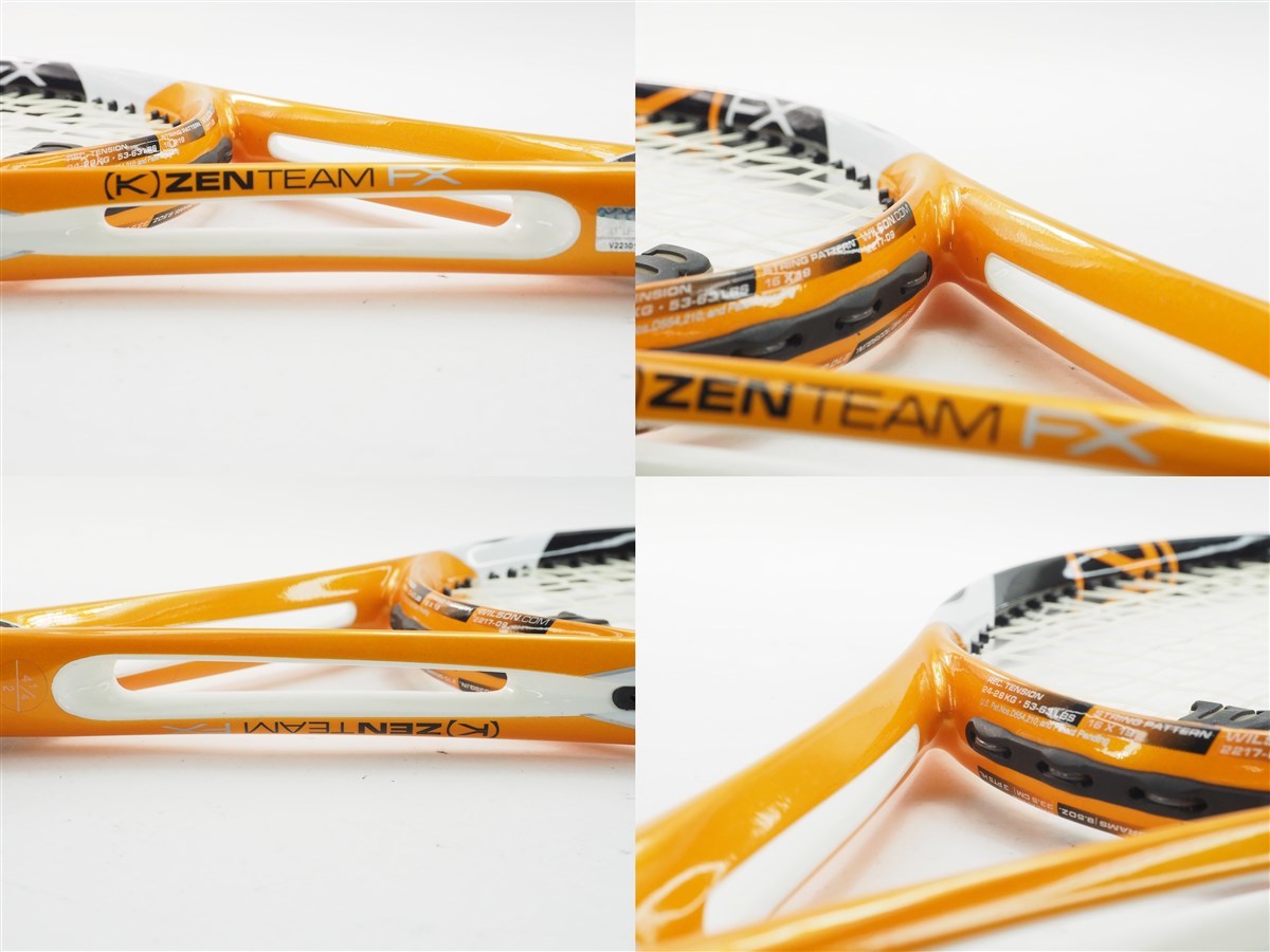 中古 テニスラケット ウィルソン K ゼン チーム エフエックス 103 2009年モデル (G2)WILSON K ZEN TEAM FX 103 2009_画像4