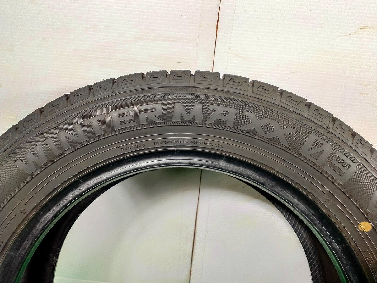 【宮城発】185/60R15 84Q★8-7分山 ダンロップ WINTER MAXX WM03 2020年 4本 スタッドレス【送料無料】MYG-3622★冬　15インチ_画像8