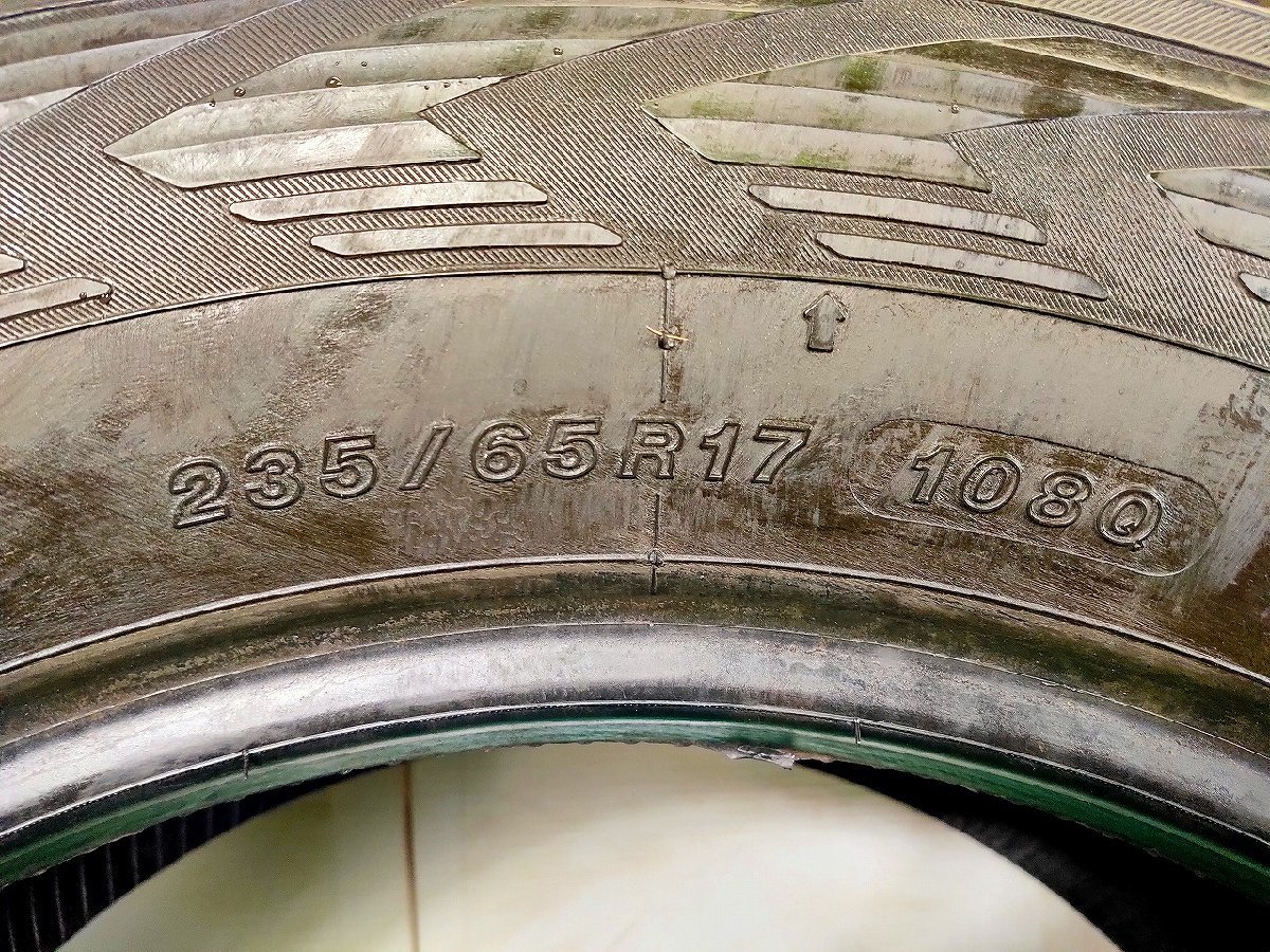 【宮城発】235/65R17 108Q★8.5-9分山 ヨコハマ ice GUARD G075 2020年製 4本価格 スタッドレス【送料無料】MYG-3635★希少サイズ_画像9