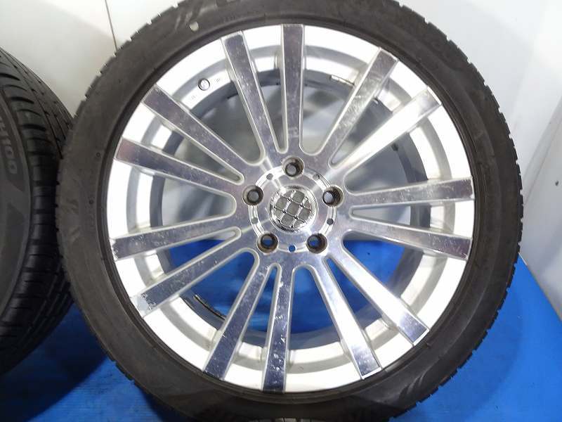 【福島発】225/45R18 18x7.00J +52 5穴 114.3★RAYS-VERSUS★中古タイヤホイールセット 4本 ノーマル【送料無料】FUK-C9193★夏_画像5