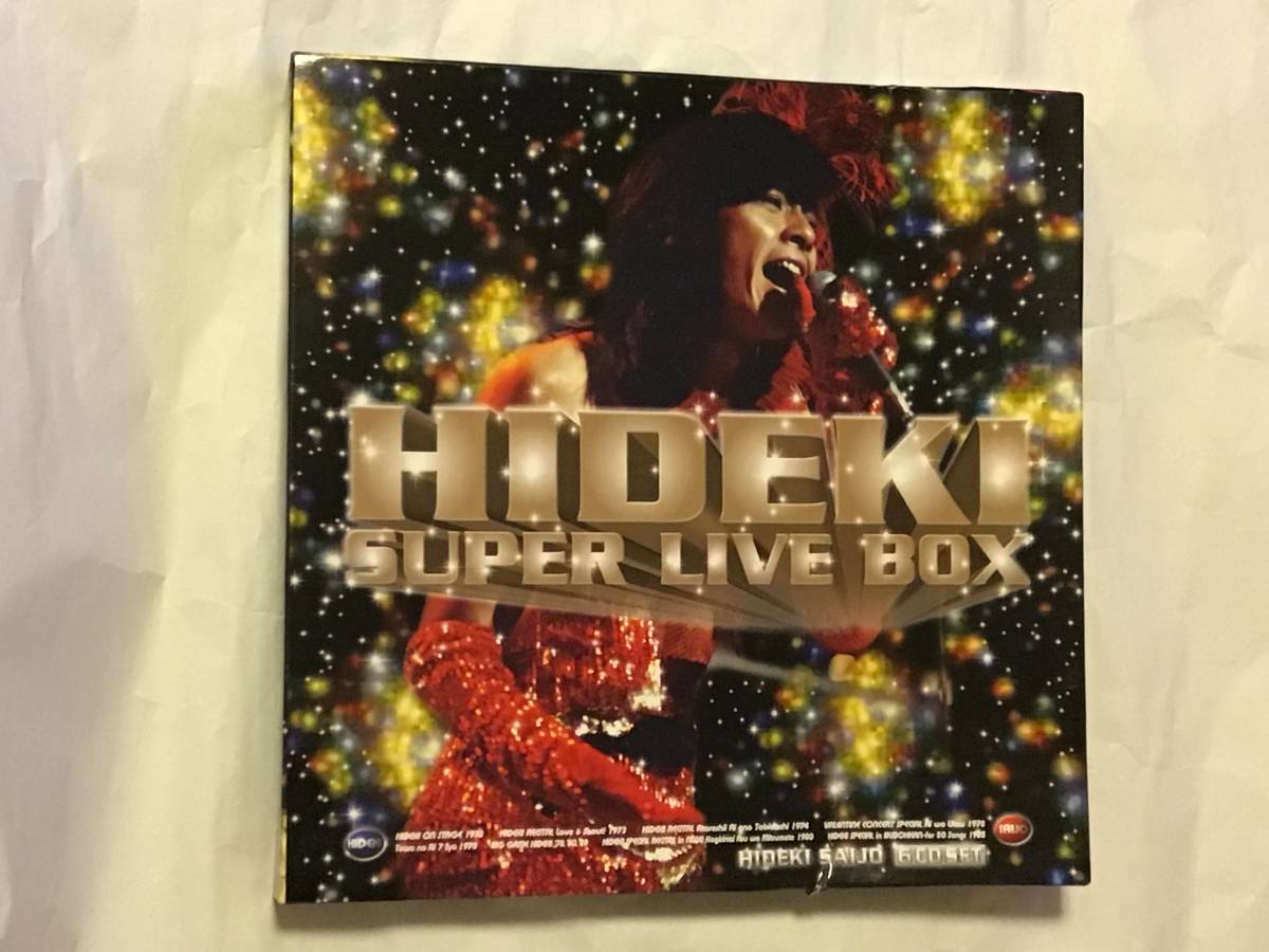 CD-BOX 西城秀樹 HIDEKI SUPER LIVE BOX CD6枚組 難あり 送料無料 _画像1