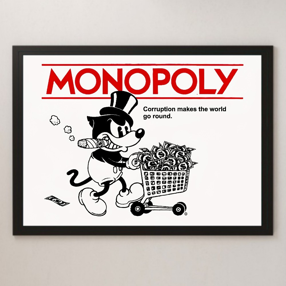 Yahoo!オークション - MONOPOLY ミッキー パロディ 風刺 Yahoo!オークション - MONOPOLY ミッキー パロディ 風刺