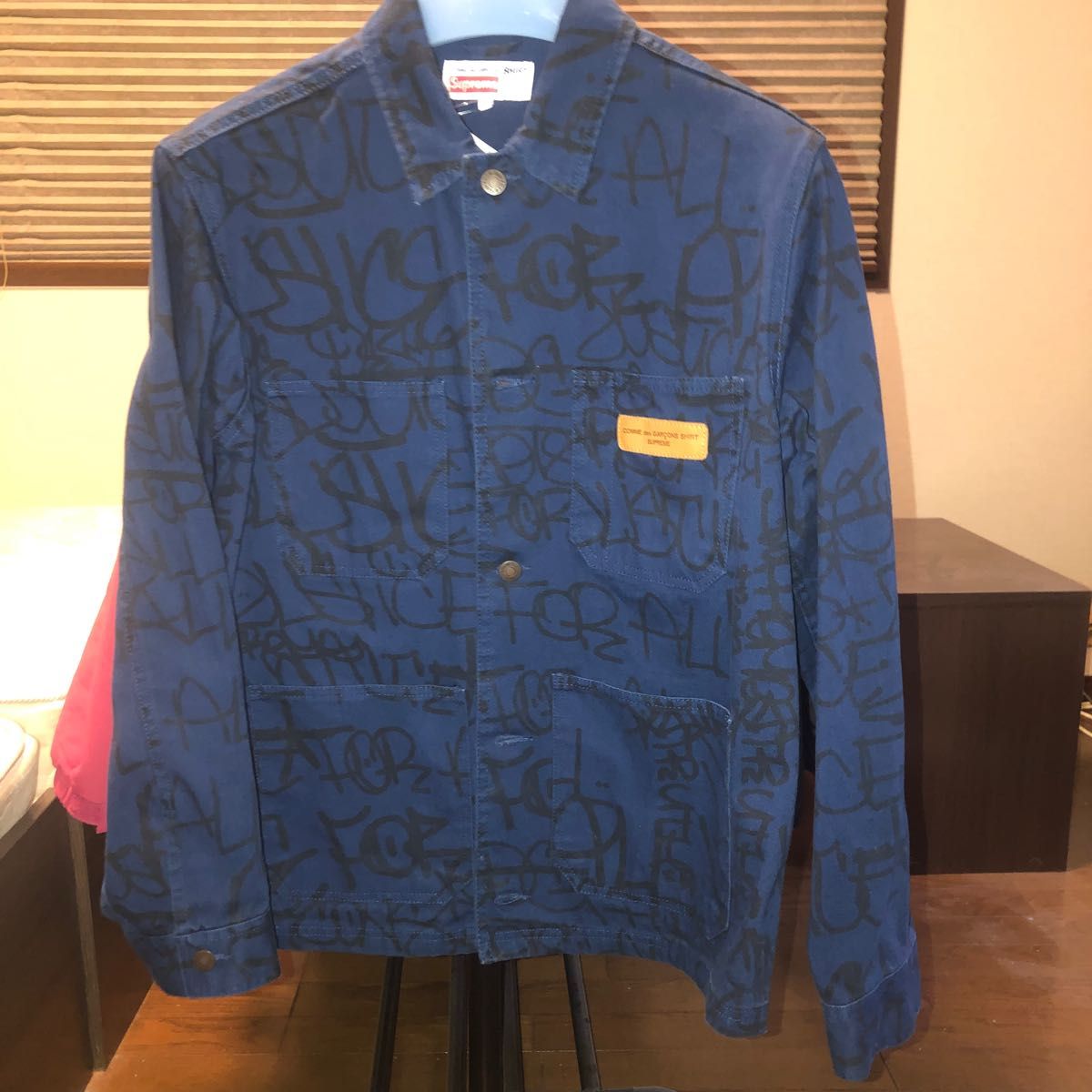 Supreme/Comme des Garcons SHIRT Printed Canvas Chore Coat S メンズ