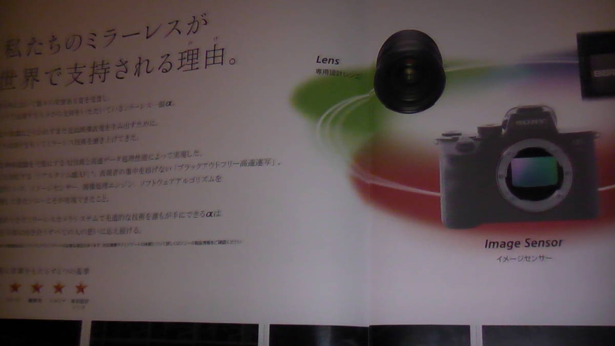 SONY digital single-lens camera catalog α[E mount ] series 2021.12 free shipping 