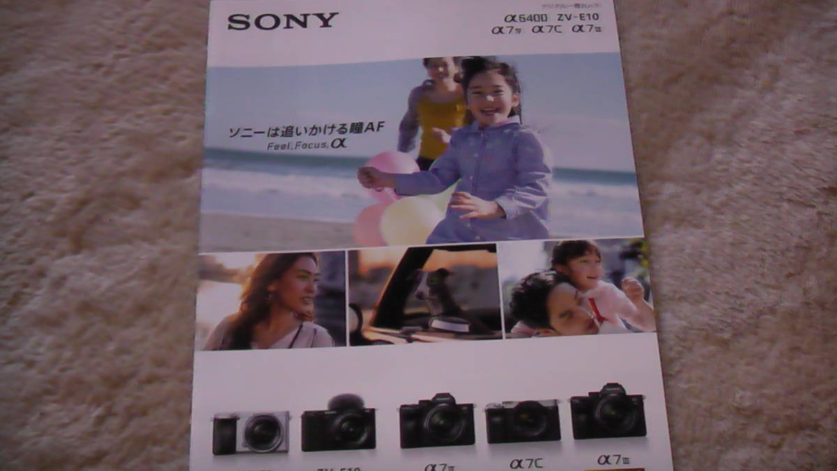 SONY digital single-lens camera catalog α series 2022.10 free shipping 