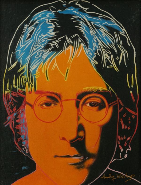 ヤフオク! ◇アンディ・ウォーホル◇油絵 手描き《ジョン・レノン