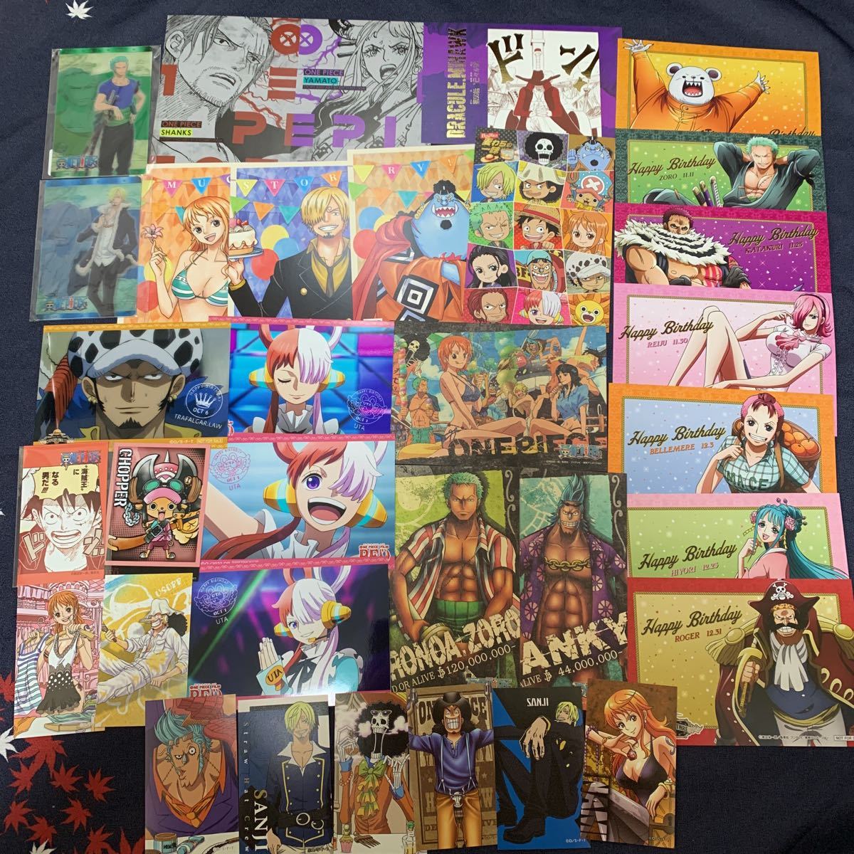 ONE PIECE ワンピース ポストカード ステッカー まとめ売り 麦わらストア バースデーブロマイド ウタ トラファルガー・ロー ゾロ サンジ 他 ONE PIECE ワンピース ポストカード ステッカー まとめ売り 麦わらストア バースデーブロマイド ウタ トラファルガー・ロー ゾロ サンジ 他
