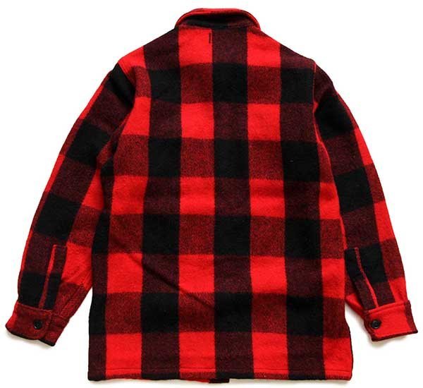 卸売 赤×黒 ウールシャツ バッファローチェック 筆記体タグ L.L.Bean