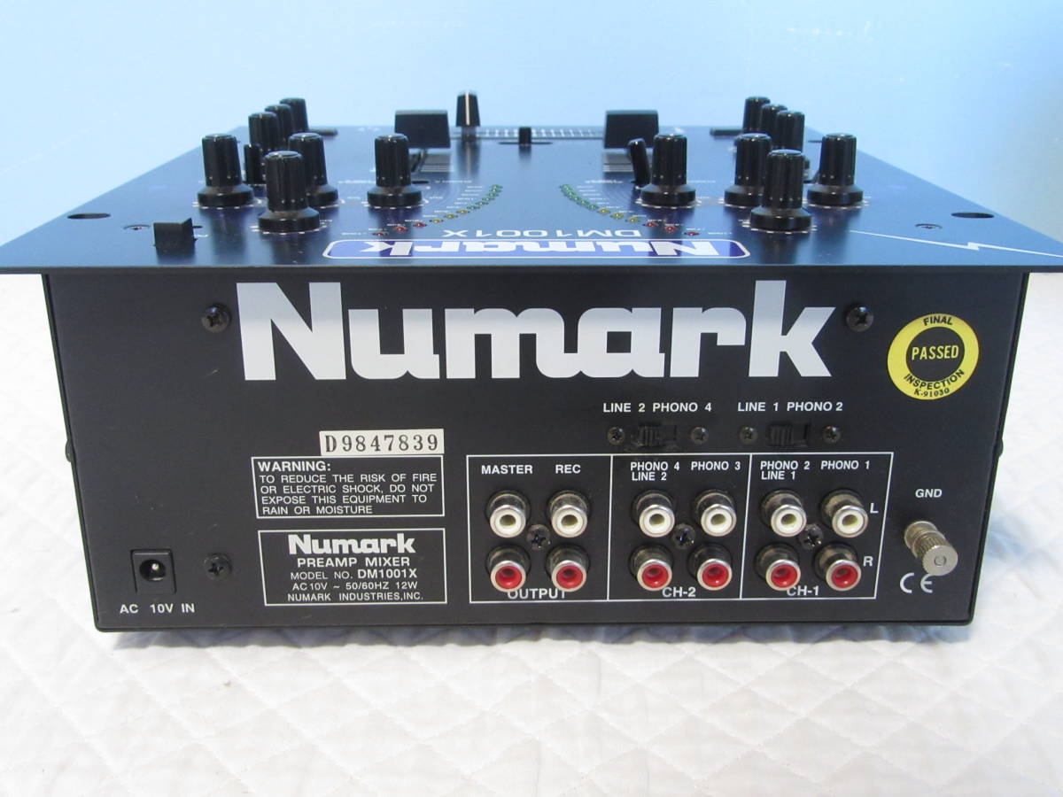 Numark DM1001X「DJミキサー本体」動作未確認 ジャンク扱い Numark DM1001X「DJミキサー本体」動作未確認 ジャンク扱い