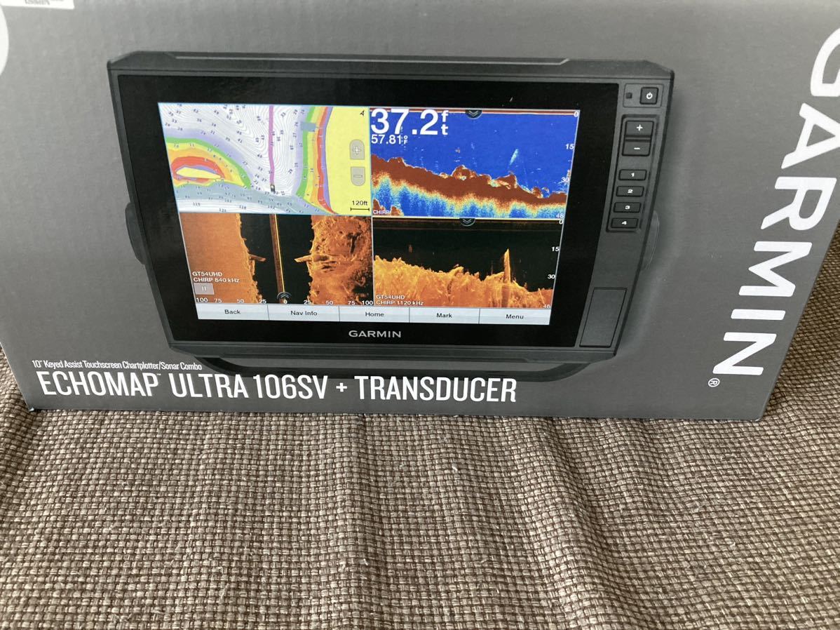 海外最新 GARMIN エコマップウルトラ 10インチ+GT54UHD 106sv 英語版 ガーミン echomap ultra モニター10型~