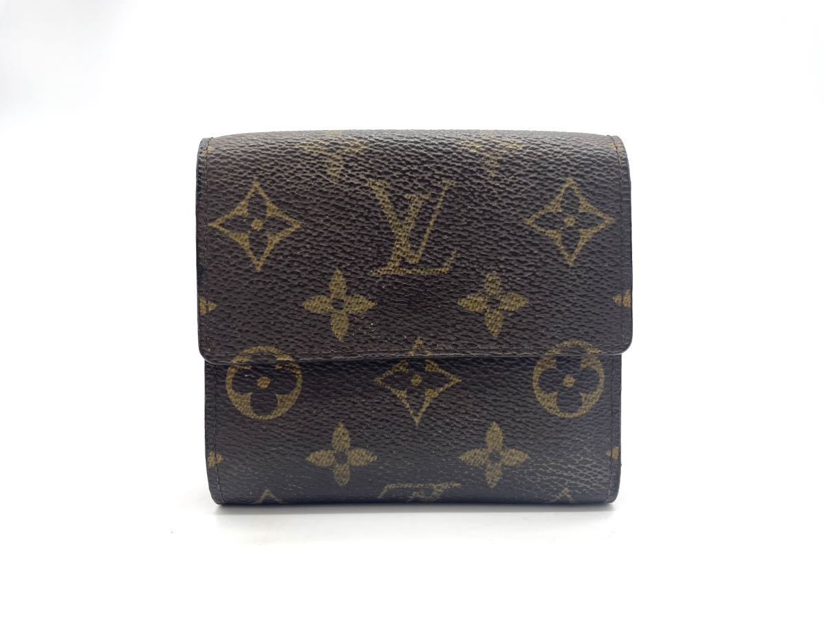 【極美品】LOUIS VUITTON ルイヴィトン モノグラム ポルトモネ ビエ カルトクレディ Wホック 二つ折 財布 M61652 正規品 最落_画像3