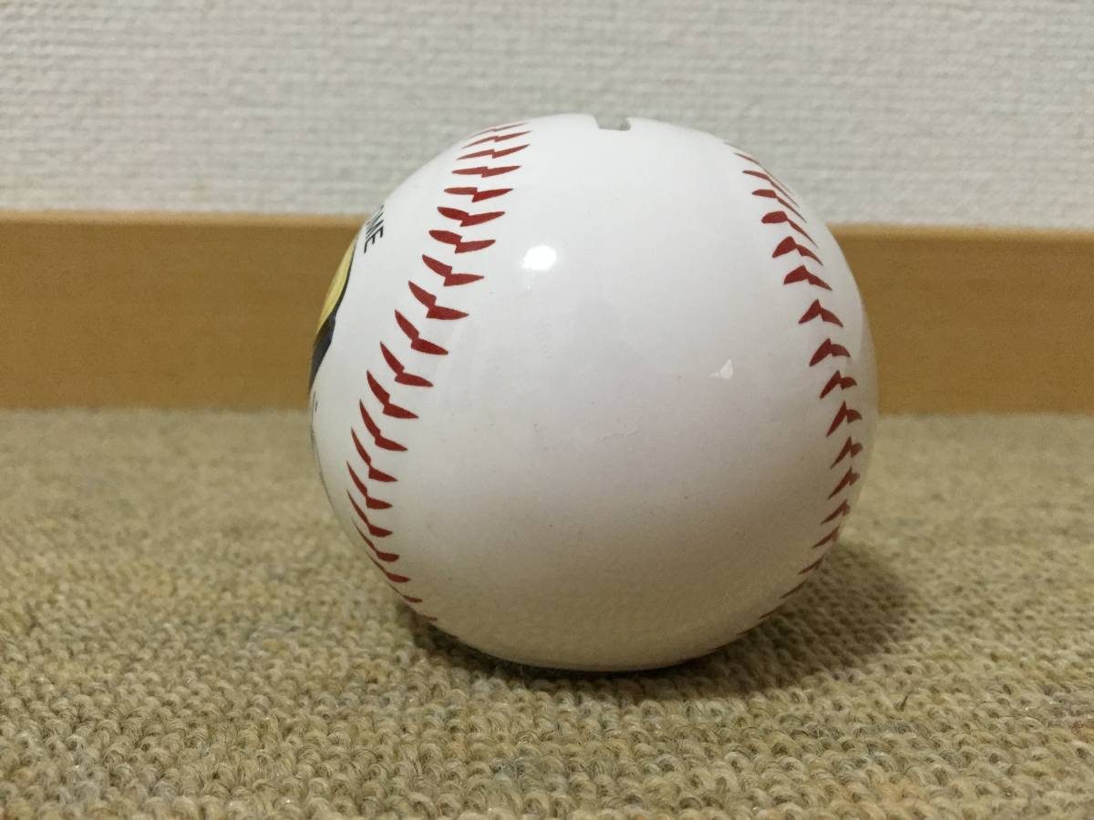 昭和レトロ　巨人 ジャイアンツ 東京ドーム BIG EGG　ボール　貯金箱　篠塚　６番_画像2
