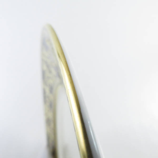 美品 ウェッジウッド アストバリーブラック ラウンドプレート 1枚 20cm 中皿 金彩 22K ゴールド 最高級 SY5039H_画像6