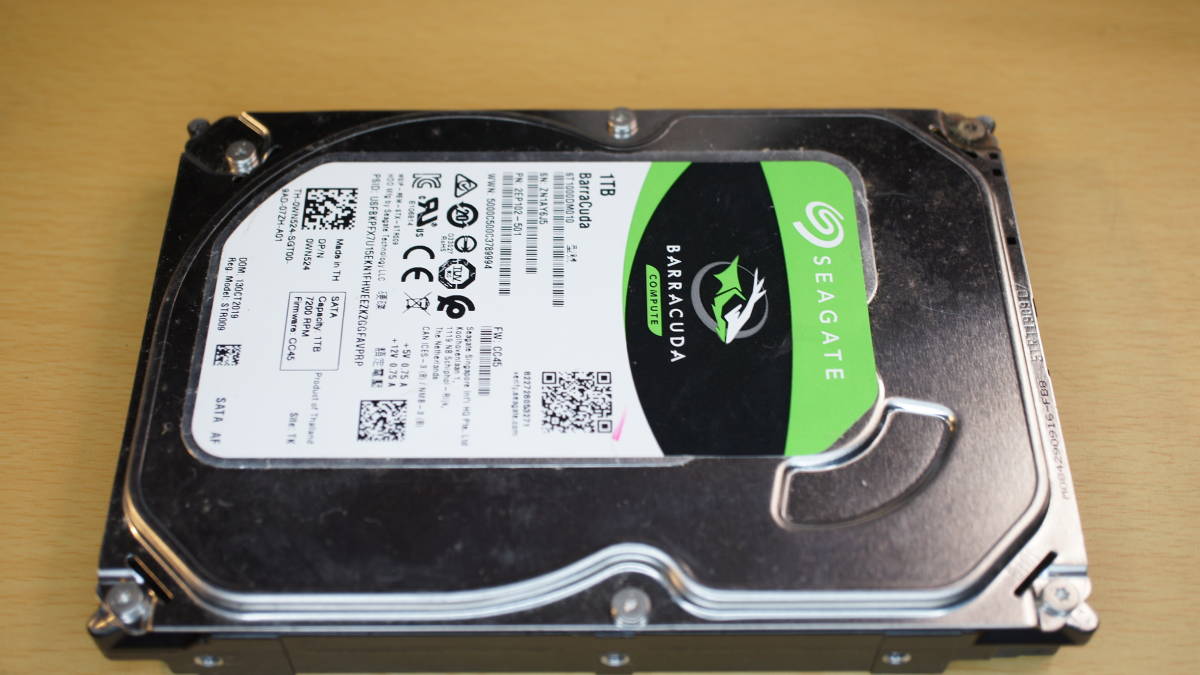 【3.5インチHDD・1TB】 Seagate シーゲート BarraCuda ST1000DM010の画像1