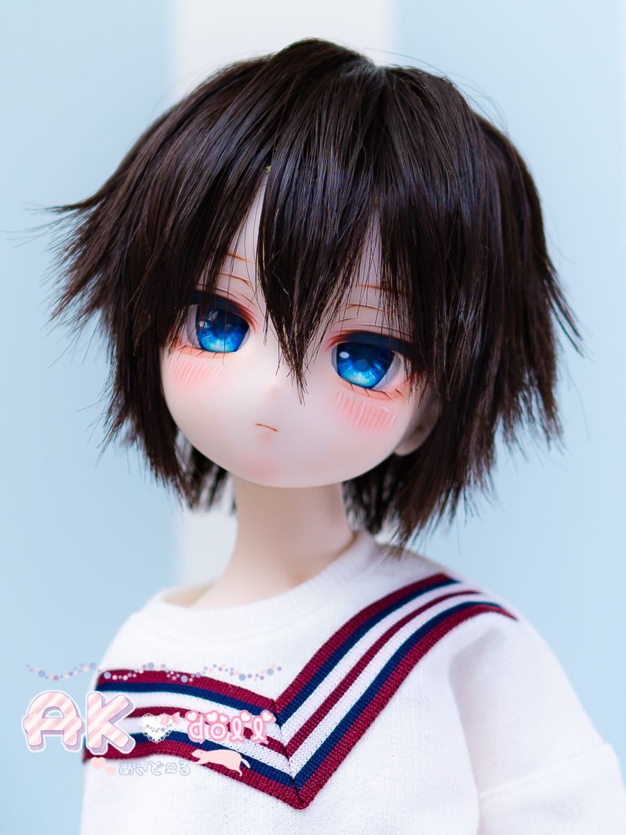 【AK*doll】DDH-29 カスタムヘッド ソフビ盛り SWセミホワイト レジンアイ付き_画像7