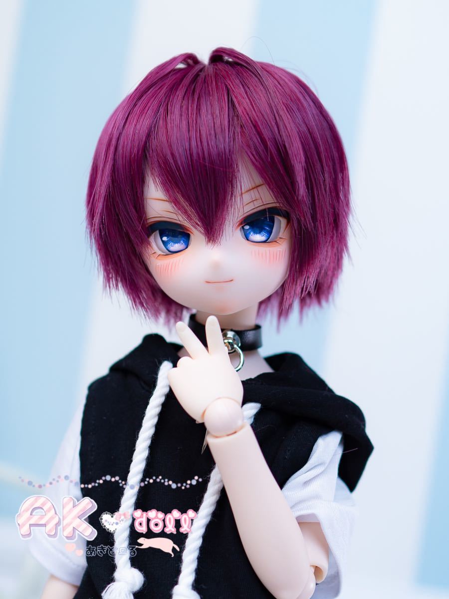 【AK*doll】DDH-28 カスタムヘッド ソフビ盛り SWセミホワイト レジンアイ付き_画像4