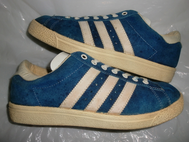 ★`70s仏製 adidas NEW JABBAR Lo アディダス ニュージャバー Lo オリジナル ブルー/ホワイト スウェード `70sフランス製ヴィンテージ_画像2