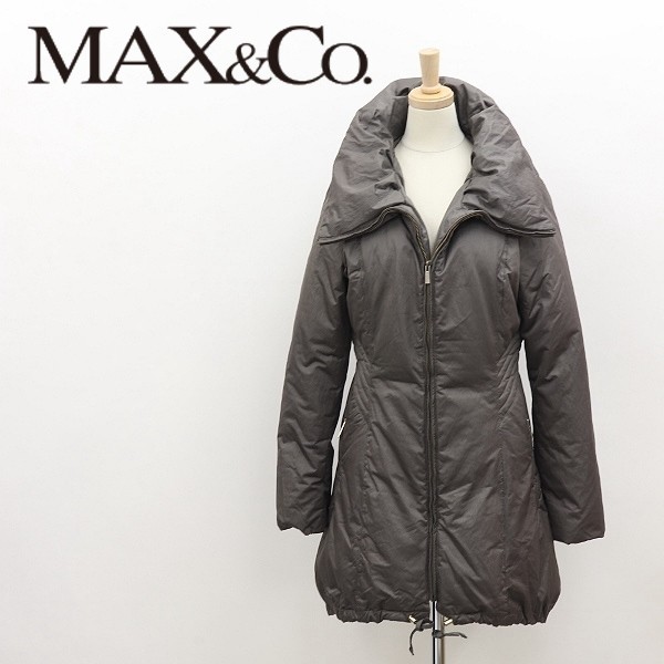 ◆Max & Co. マックスマーラ ショールカラー ダウン コート カーキ 40