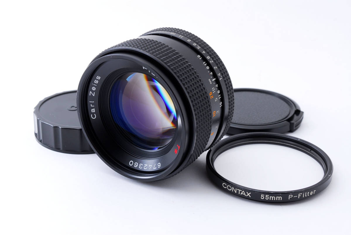 美品】Contax Carl Zeiss Planar T* 50mm F/1.4 AEJ Lens for CY