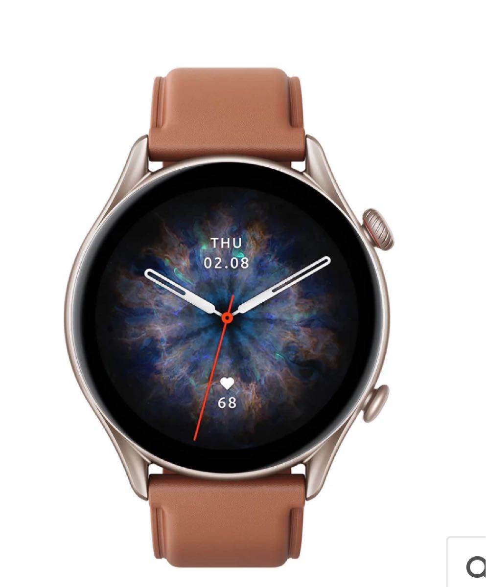 半額SALE/ 新品未開封未使用 Amazfit GTR 4 ブラウンレザーバンド