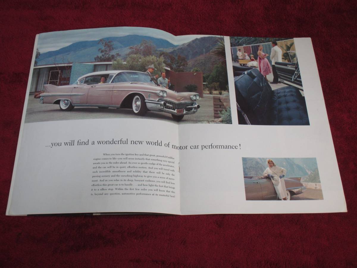 ** GM CADILLAC 1958 Showa era 33 large size catalog **