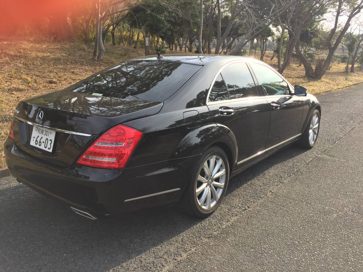 w221 latter term S350 luxury package black vehicle inspection "shaken" full turn beautiful car right handle private exhibition S350LUX-PKG black leather 22 year 11 month registration 