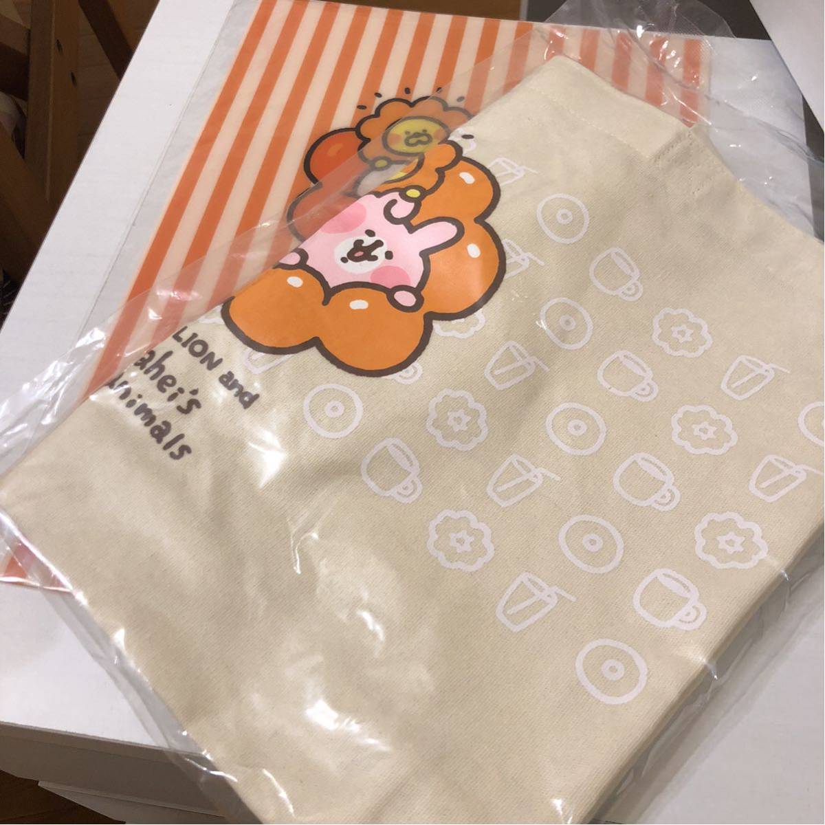  Mister Donut bag clear file original ponte lion kana he-z small animal not for sale goods 