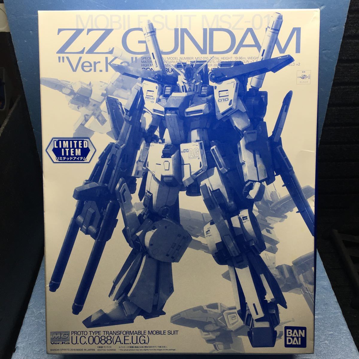 MG 1/100 double ze-ta Gundam Ver.Ka [ clear color ] unopened new goods Event limitation ZZ Gundam katoki is jime