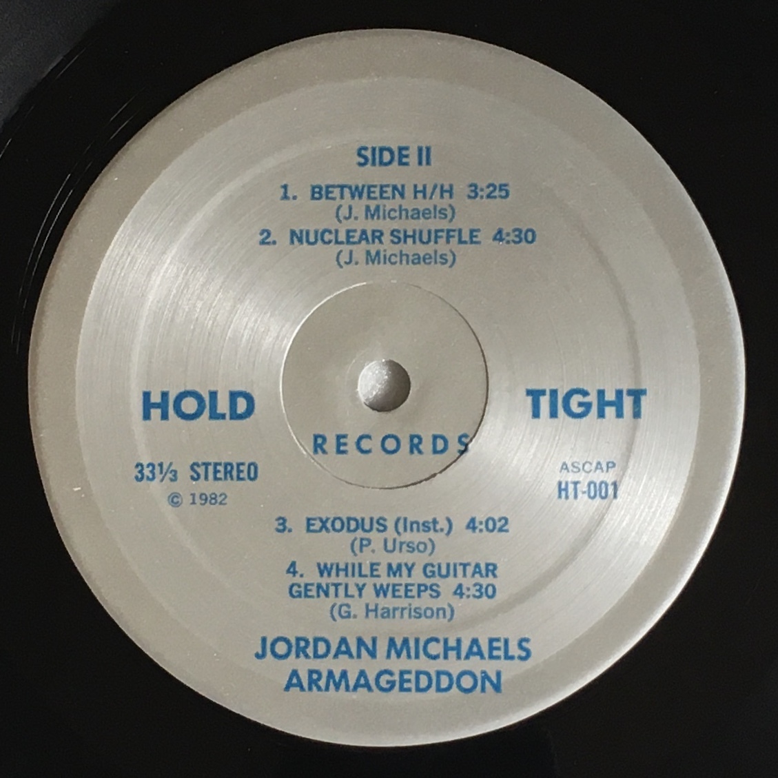 JORDAN MICHAELS「ARMAGEDDON」US ORIGINAL HOLDTIGHT HT-001 '82 MEGA RARE PRIVATE PRESS GREAT KILLER GUITAR HARD PSYCH with PORTRAIT_画像10