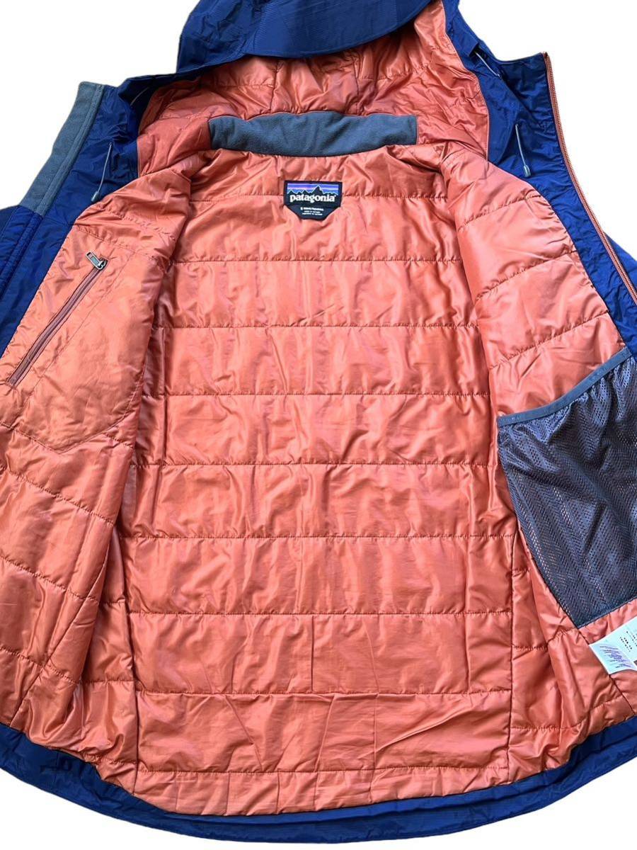 ★★★2014年製patagonia パタゴニア インサレーテッドトレントシェルジャケット83715 FA14 CNY 紺 サイズS★★★_画像6