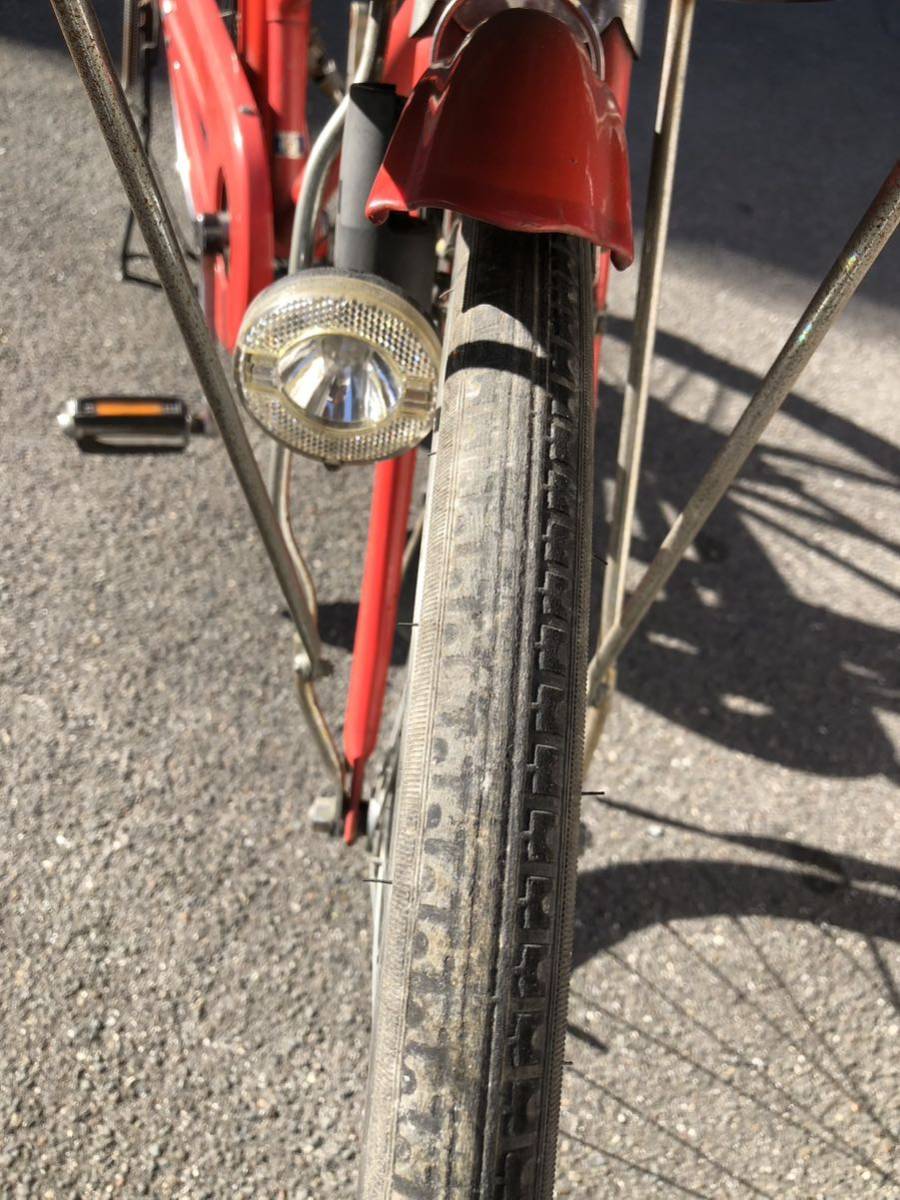 J2 丸石 難あり 郵便自転車 走行可能 動作品 自転車 昭和レトロ 大阪発 引き取り可/家財便Eランク _画像6