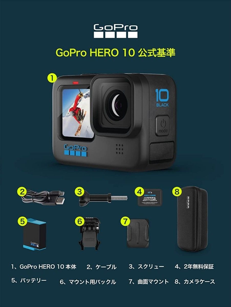 GoPro HERO10 Black + アクセサリーセット 新品未開封未使用 | tspea.org