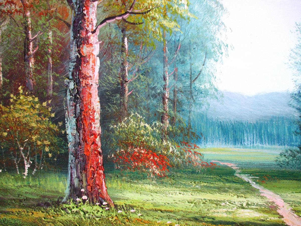  picture oil painting landscape painting throat .. forest F6 WG148. part shop. image . changing temi not .. profitable special prompt decision price becoming.