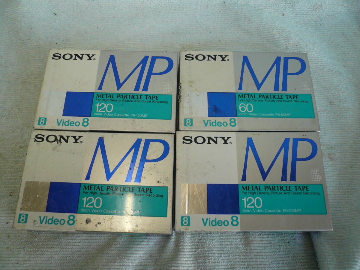 * Sony *SONY Video8 metal tape P6-60MP 1 pcs *P6-120MP 3ps.@ unopened long-term keeping goods that time thing 