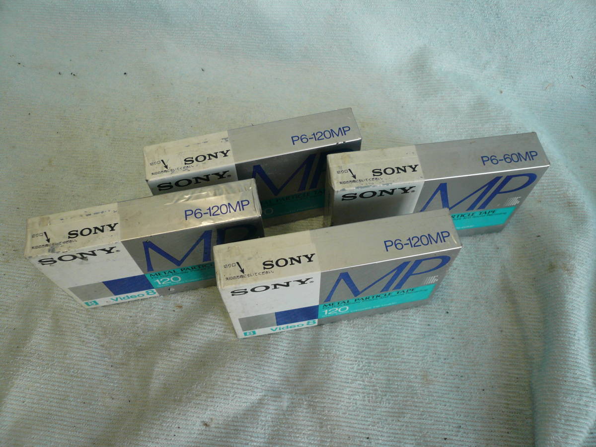 * Sony *SONY Video8 metal tape P6-60MP 1 pcs *P6-120MP 3ps.@ unopened long-term keeping goods that time thing 