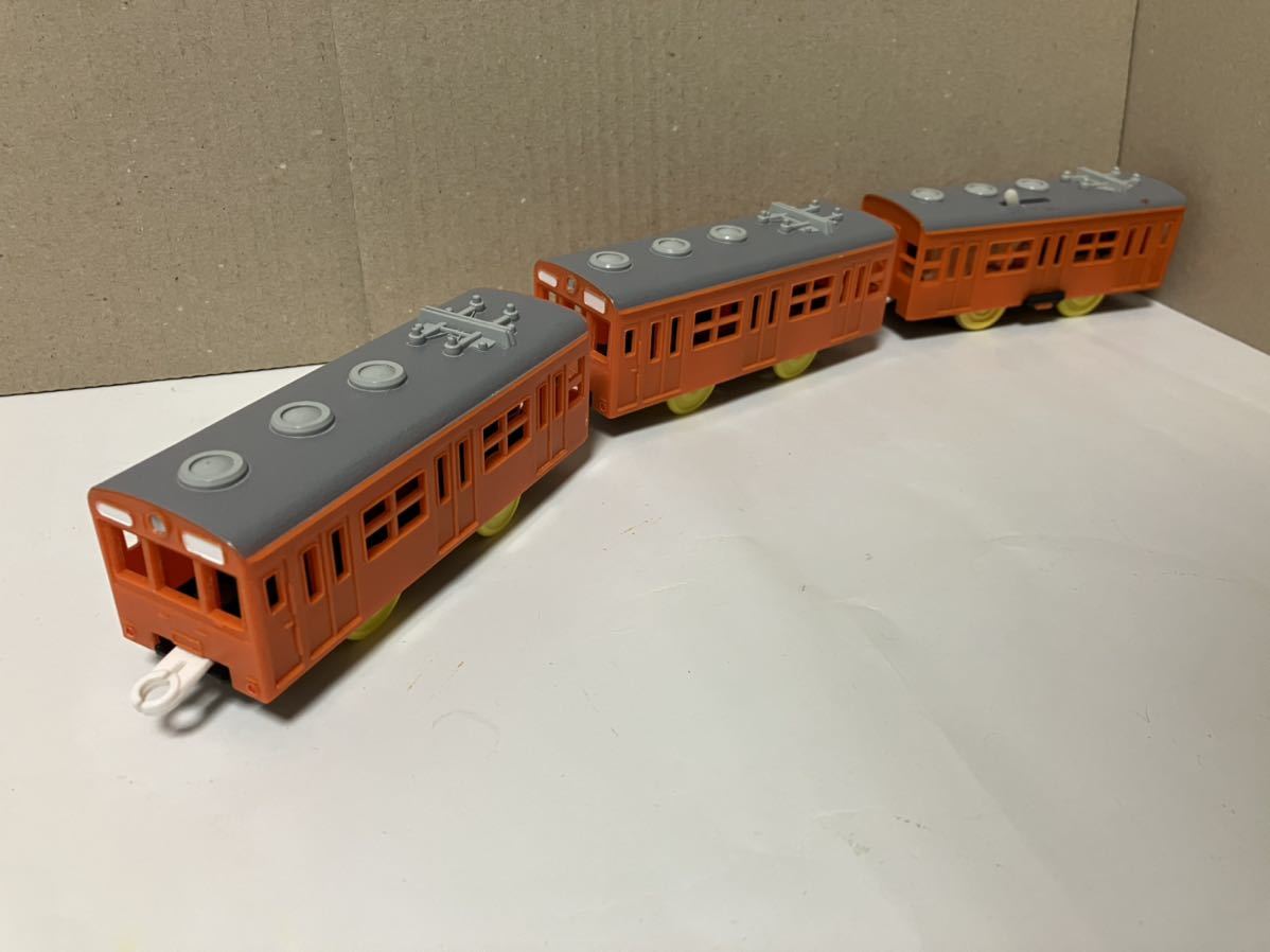 【プラレール】101系中央線 電動プラ電車 オレンジ 通勤電車 103系