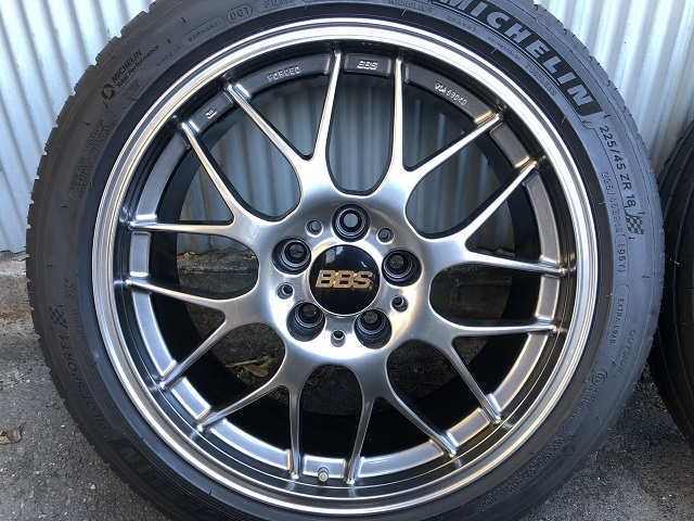 現行品 バリ山 BBS RG-R RGR RG738 18×7.5 7.5J 18インチ PCD114.3 5H ミシュラン パイロットスポーツ4 225/45ZR18 4本１台_画像4