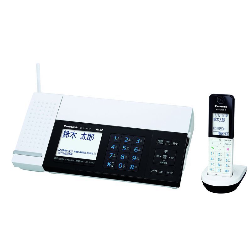  Panasonic ..... digital cordless FAX cordless handset 1 pcs attaching smartphone synchronizated Wi-Fi installing white KX-PD101DL-W