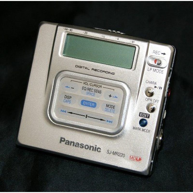 Panasonic パナソニック SJ-MR220-S シルバー ポータブルMDレコーダー MDLP対応 （MD録音再生兼用機/録再/MDプ_画像1