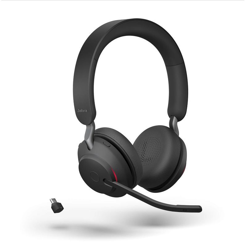 Jabra Evolve2 65 MS Stereo ヘッドセット ブラック国内正規品遮音設計 USB-Aアダプター接続 Bluetooth