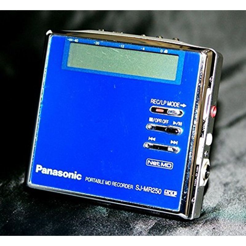 Panasonic パナソニック SJ-MR250-A ブルー ポータブルMDレコーダー MDLP対応 （MD録音再生兼用機/録再/MDウォ