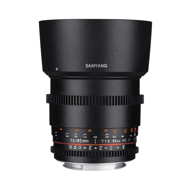 SAMYANG 動画用単焦点中望遠レンズ VDSLR 85mm T1.5 ソニー αA用 フルサイズ対応